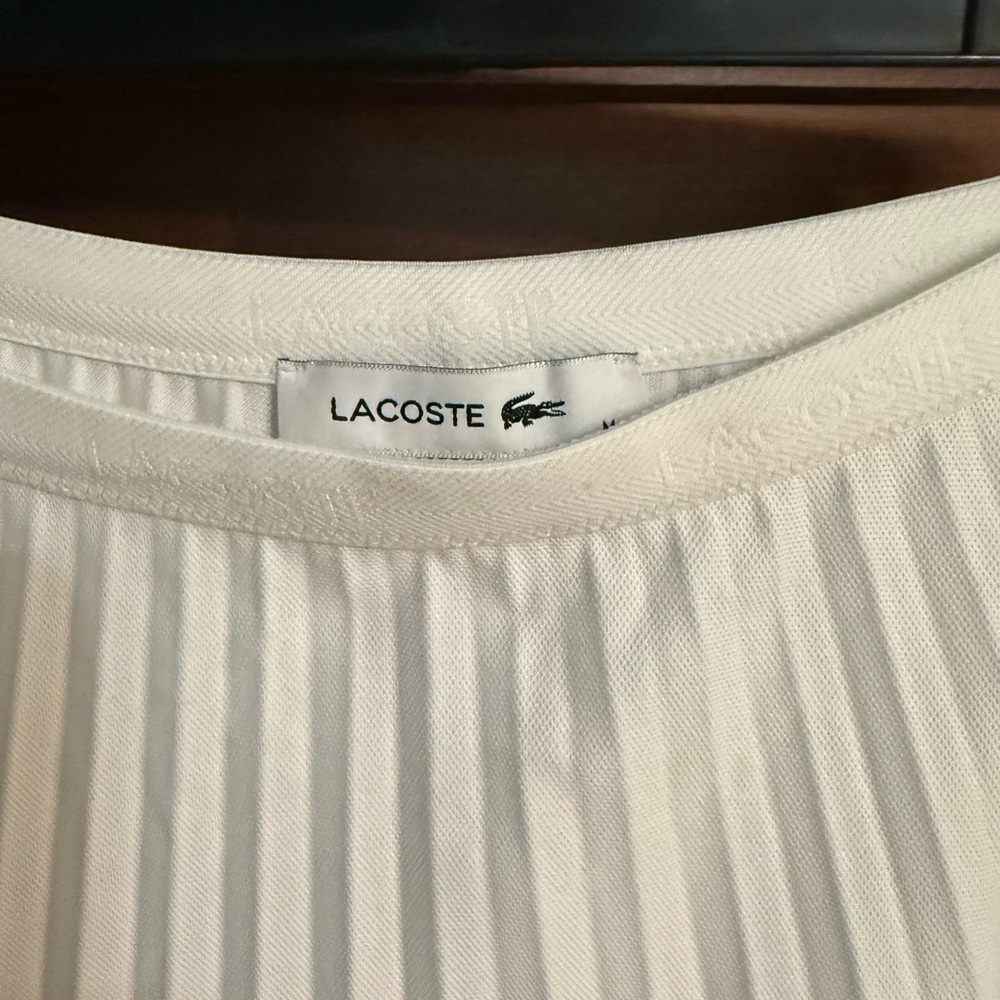 Lacoste White pleated skirt